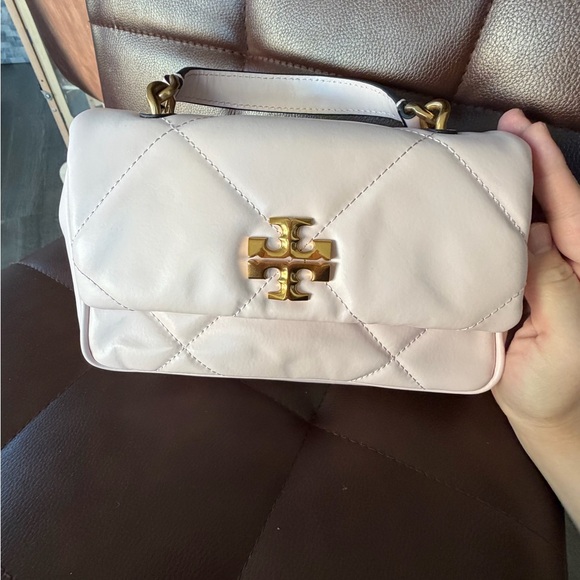 Tory Burch Light Pink Quilted Shoulder Bag - Picture 6 of 10